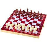  3-in-1 Wooden Game Set Chess Backgammon Checkers Foldable Board 24x24cm | shoptok.hr