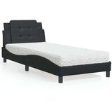  Krevet s madracem crni 90 x 200 cm od umjetne kože Cijene