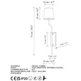 Opviq vall lamp zidna zlatno - braon lampa lumora 15334 | ePonuda.com