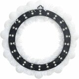  Vijenci s božićnim kuglicama 2 pcs Bijelo 33 x 33 x 7 cm | shoptok.hr