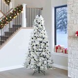 vidaXL Umjetno božićno drvce s nogom s stalakom Zelena 240 cm PE i PVC | shoptok.hr