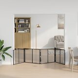  Vrata za pse 4 pcs Crna 80 x 60 cm Cinkani čelik | Eponuda.ba