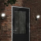  Vanjska LED zidne svjetiljke sa senzorom crne aluminij | shoptok.hr
