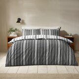 Catherine Lansfield Crno-bijela 3-dijelna posteljina za bračni krevet 200x200 cm Harbour Stripe – | shoptok.hr