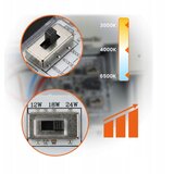  LED prigušiva spoljašnje zidno svetlo LED/12/18/24W/230V 3000/4000/6500K IP54 crna | Eponuda.com