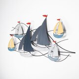  Zidna dekoracija 120×60 cm — metalna jedrilica | Eponuda.com