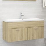 The Living Store Omarica za umivalnik z vgradnim umivalnikom sonoma hrast - Omarica Za Umivalnik Z Umivalnikom, (21657161) | Shoptok.si