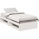 vidaXL Dnevni krevet bez madraca bijeli 90 x 200 cm masivna borovina | shoptok.hr