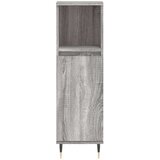 vidaXL Kupaonski ormarić sivi hrast 30x30x100 cm konstruirano drvo | shoptok.hr
