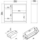 Tvilum Preklopna omarica za čevlje v hrastovem dekorju v naravni barvi 109x93x32 cm Naia – | Shoptok.si