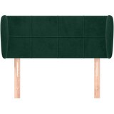  Uzglavlje s ušima tamnozeleno 93x23x78/88 cm baršunasto | shoptok.hr