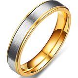 IZMAEL Muški Prsten LO-17424 - Zlatna / Srebrna / 65mm | shoptok.hr