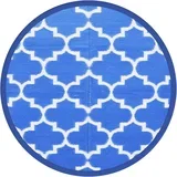 Zunanja Preproga, Rug Modra Ø160 cm PP, (22122538)