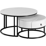 Gent coffee table TWINO white Cene