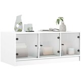  Stolić za kavu sa staklenim vratima bijeli 102 x 50 x 42 cm | shoptok.hr