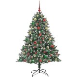 vidaXL Umestno božično drevo med 300 LED Zelena 126 x 126 x 180 cm | Shoptok.si