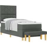  s opruga kutije Tamno siva 200 x 80 cm tkanina | shoptok.hr