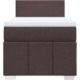 vidaXL Krevet s oprugama i madracem tamnosmeđi 80x200 cm od tkanine | shoptok.hr