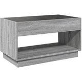  Stolić s beskonačnim LED svjetlima boja hrasta 90x50x50 cm | shoptok.hr