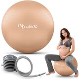 Nukido Ergonomic 65 cm Pregnancy Aerobics Ball with Anti-Burst Technology - Beige NS-951, (21740566) Cene