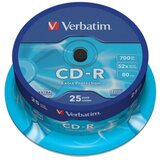 Verbatim CD-R 700 MB/80min 52x, spindle, 25/1, 43432 | shoptok.hr