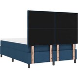  Krevet s podnicom s madracem plave boje 140x200 cm tkanina | shoptok.hr