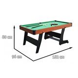  Zložljiva miza za biljard 6 FT 182 x 96 cm | Shoptok.si