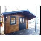 Male kuće Drvena vrtna kuća ENZO B 400 × 400 cm sa šindrom | shoptok.hr