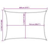  Jedro protiv sunca svjetlosivo 8x6 m od 100% poliestera Oxford | shoptok.hr