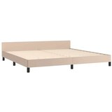  Posteljni okvir z vzglavjem kapučino 200x200 cm umetno usnje, (20904733) | Shoptok.si