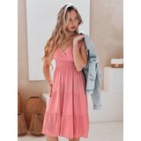 DStreet Sukienka midi MISSBREEZE różowa | Shoptok.si