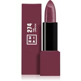 3INA The Lipstick šminka odtenek 274 - Burgundy 4,5 g