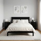  Noćni ormar 2 pcs Crna 33,5 x 34,5 x 50 cm Konstruirano drvo Cijene