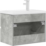  2-dijelni set kupaonskog namještaja siva boja betona drveni 60 x 38.5 x 45 cm | shoptok.hr