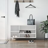 vidaXL Omarica za čevlje bela 102x36x60 cm inženirski les Cene