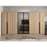 Hanah home ormar sa reflektujućim staklom Nisa 20616, 360 cm, dore | Eponuda.com