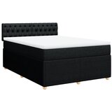 Maison Chic Box spring postelja - Vzmetna postelja z vzmetnico črna 160x200 cm blago SL17822, (21883020) | Shoptok.si