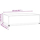  Navlaka za vrtni namještaj s 8 ušica 125x70x35 cm pravokutna | shoptok.hr