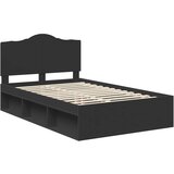  Krevetna konstrukcija Crna 120 x 200 cm Čvrsto borovo drvo | shoptok.hr