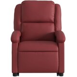 Naslonjač na podizanje od umjetne kože crvena boja vina | shoptok.hr