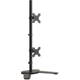  Dvostruki nosač za monitor crni čelični VESA 75/100 mm | shoptok.hr