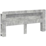  Glava kreveta s ormarićem Betonska siva Konstrukcijsko drvo - Betonsko siva 200 cm | shoptok.hr