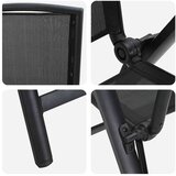  Ležaljke u vrtu 2 pcs Crna 58 x 71 x 112 cm Tekstilen | shoptok.hr
