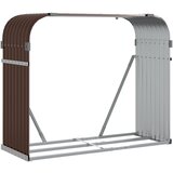  Držač za cjepanice smeđi 120x45x100 cm od pocinčanog čelika | shoptok.hr