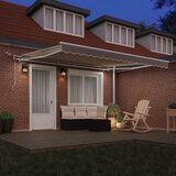  Skrovita tenda Bež 400 × 350 cm Poliester i metal | Eponuda.com