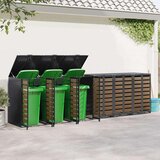 vidaXL Shranjevanje kolesnega zaboja za 3 zaboje Antracit | Shoptok.si