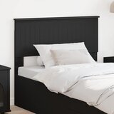 vidaXL Vzglavje z vzglavjem Črna Orehovina 100 cm Konstruiran les | Shoptok.si