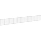 vidaXL Gabionska stena s pokrovi iz pocinkanega jekla 900x30x100 cm | Shoptok.si