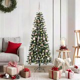 vidaXL Umestno božično drevo med 150 LED Zelena 66 x 66 x 150 cm | Shoptok.si