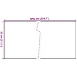 Balkonski zaslon smeđi i crni 1000 x 80 cm od poliratana | shoptok.hr